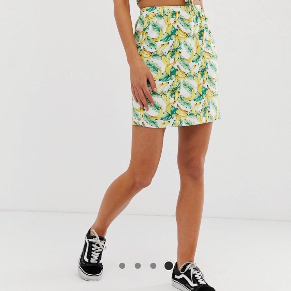 Banana print mini skirt - Picture 4 of 6